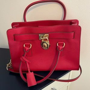 Bright red Michale Kors bag